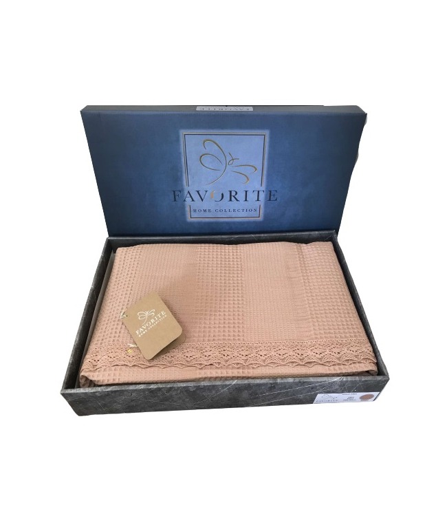 

Вафельная простынь-пике светло-розовая Favorite Gold 160x220 2000100147634