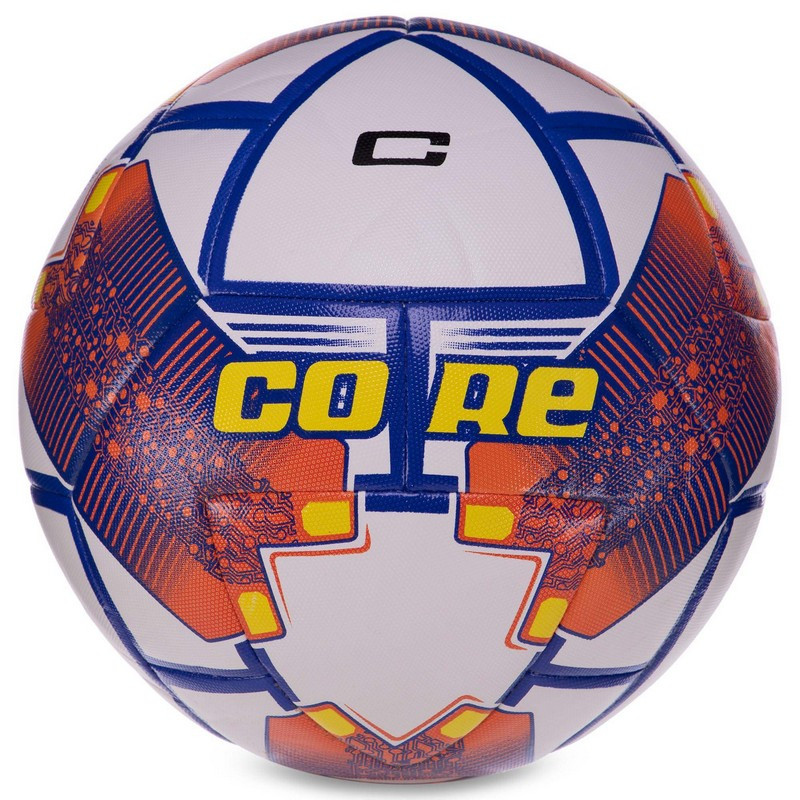 

Мяч футбольный Core Sprinter №5 Hybrid Shiny 3136 White-Orange-Blue