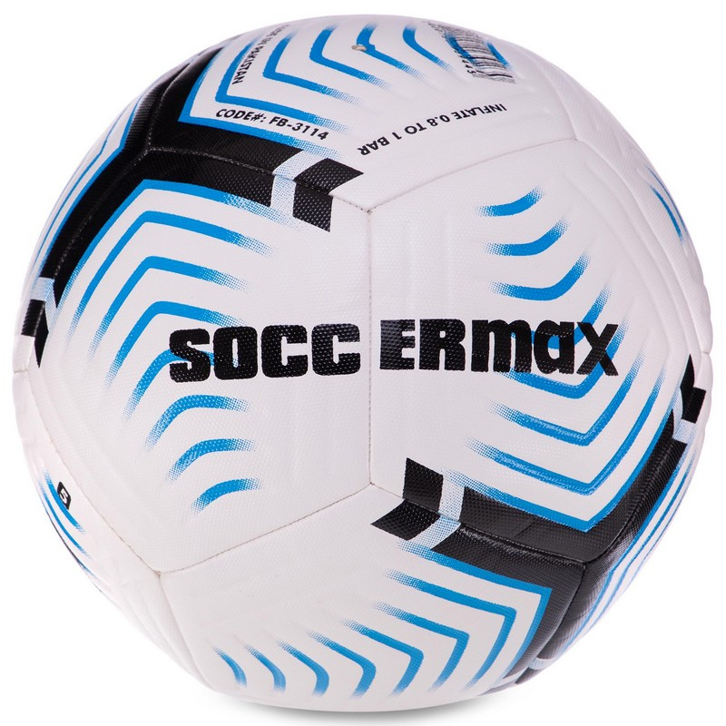 

Мяч футбольный Soccermax Sprinter Fifa 3114 размер №5 White-Blue-Black