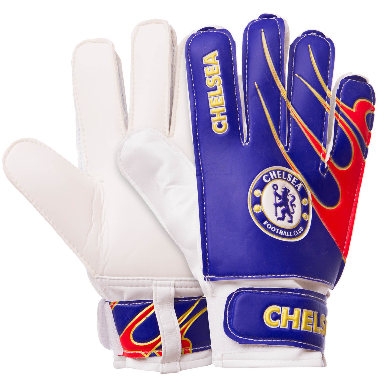 

Перчатки вратарские детские Profi Chelsea Sprinter 0029-03 размер 5 White-Blue-Red
