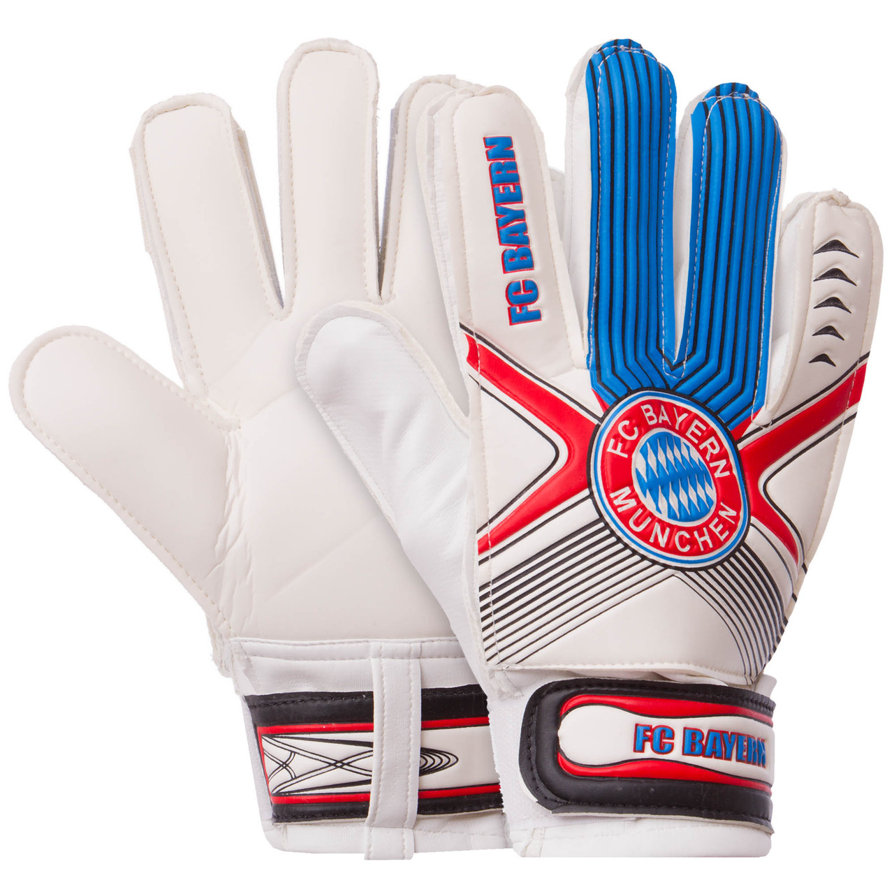 

Перчатки вратарские детские Profi Bayern Munchen Sprinter 0029-14 размер 7 White-Blue-Red