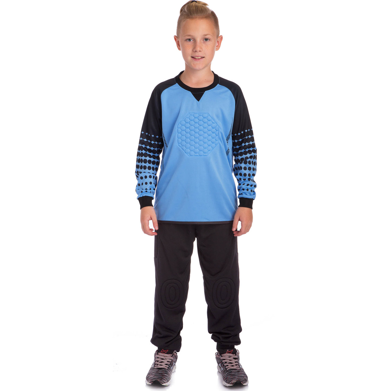 

Форма вратаря детская форма вратарская детская Zelart 7607 размер 24 116-125см Blue-Black