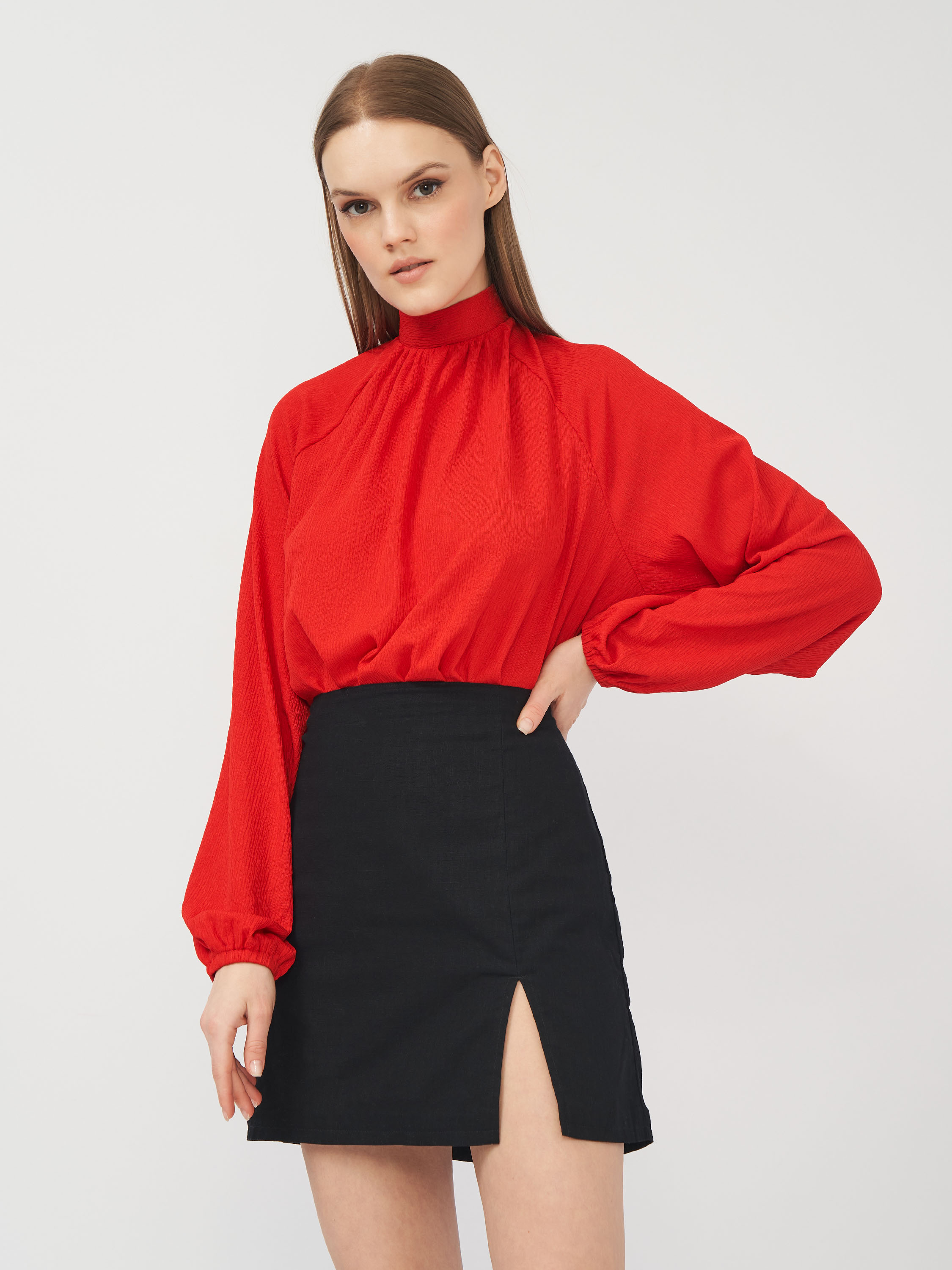 

Блузка H&M 5492466abr  Красная, Блузка H&M 5492466abr L Красная