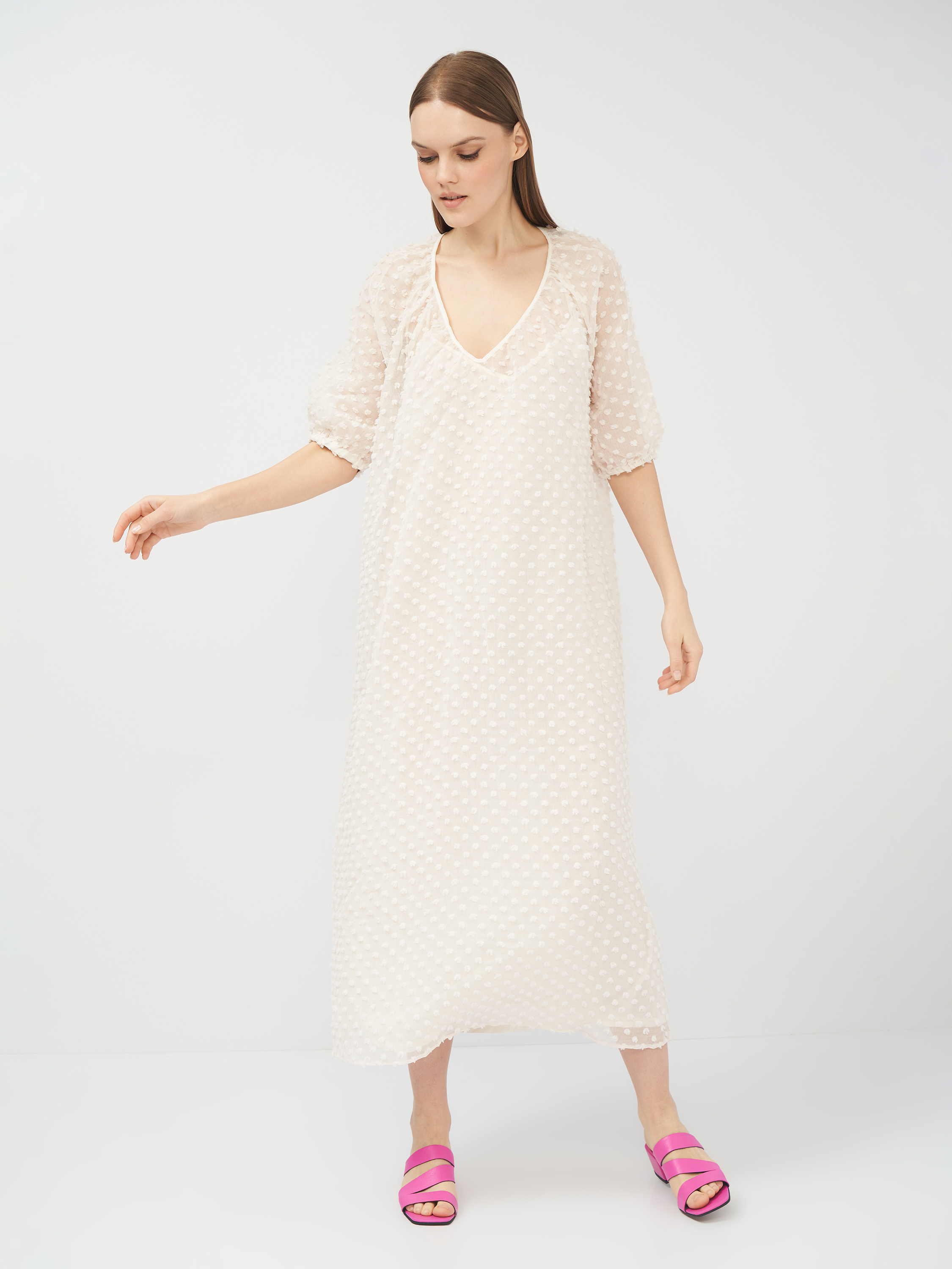 

Платье H& 9399873abr  Молочное, Платье H&M 9399873abr M Молочное