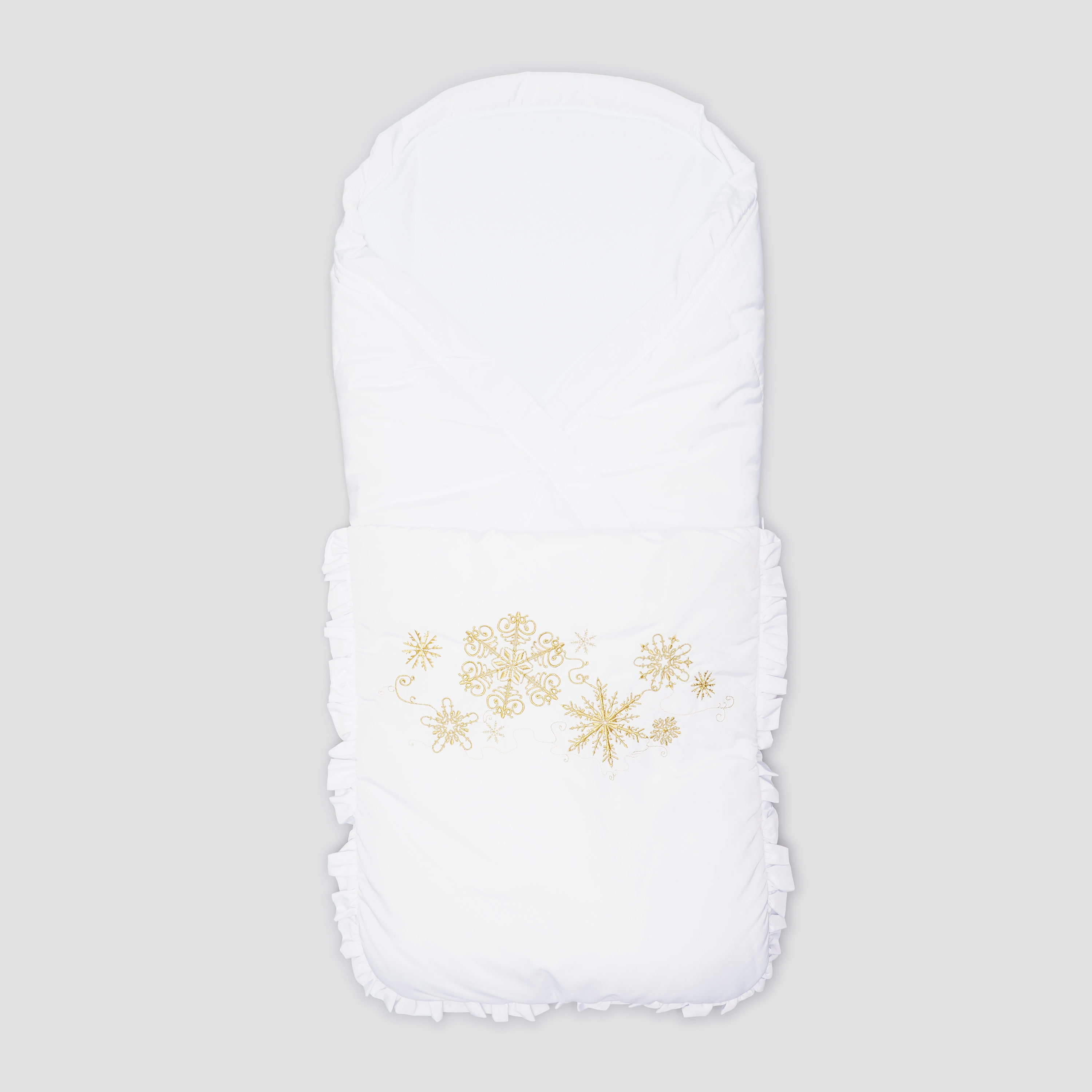 

Зимний конверт-одеяло Модный карапуз 03-00468-1 56-68 см Белый