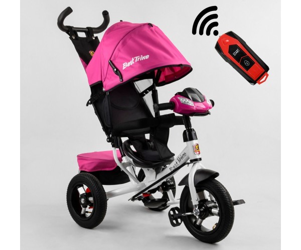 

Велосипед трехколесный Best Trike 3390 20-720, фара с USB, пульт, Ультро-розовый