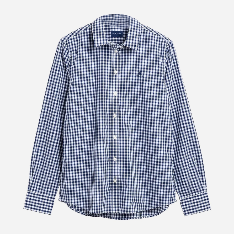 

Рубашка GANT Broadcloth Gingham Shirt 4300051  Persian Blue, Рубашка GANT Broadcloth Gingham Shirt 4300051 44 Persian Blue
