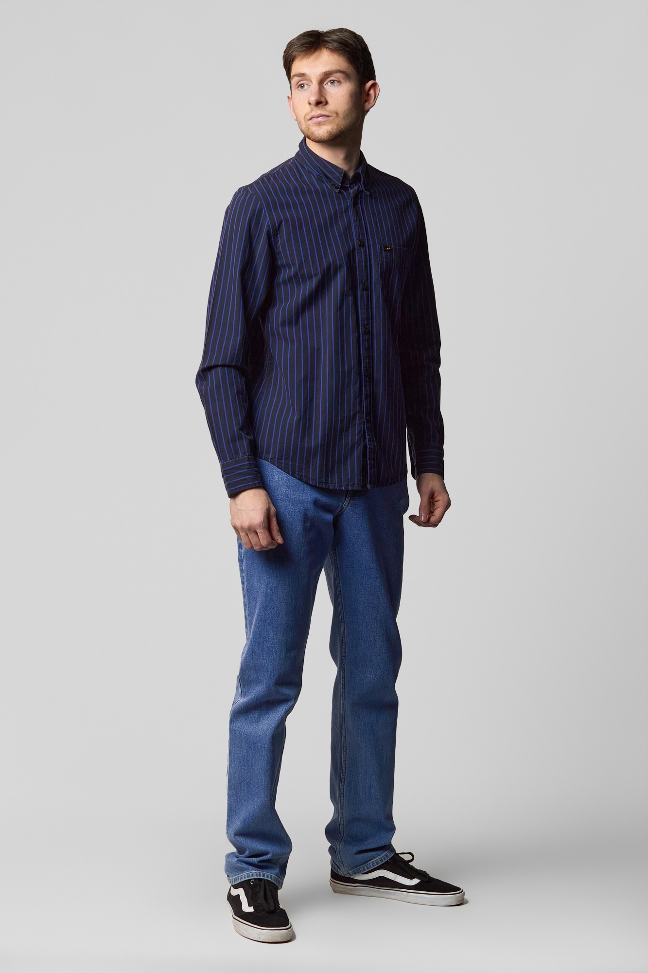 

Рубашка Lee Button Down Shirt Regular Fit Темно-синий -00, Рубашка Lee Button Down Shirt Regular Fit Темно-синий S-00