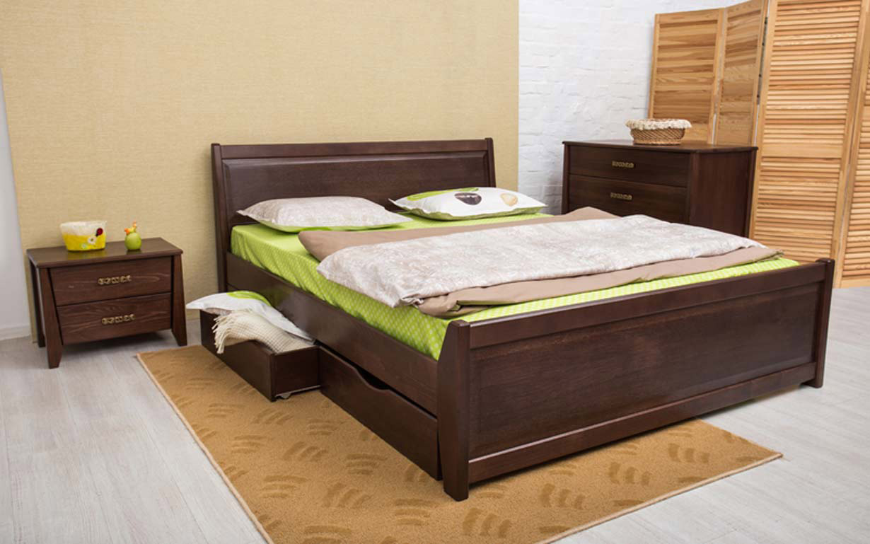 

Кровать Сити с филенкой и ящиками 120х200 см. Олимп