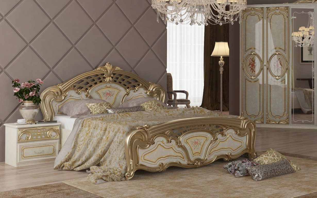 

Кровать Реджина Голд с механизмом (с каркасом) 180х200 см. МироМарк
