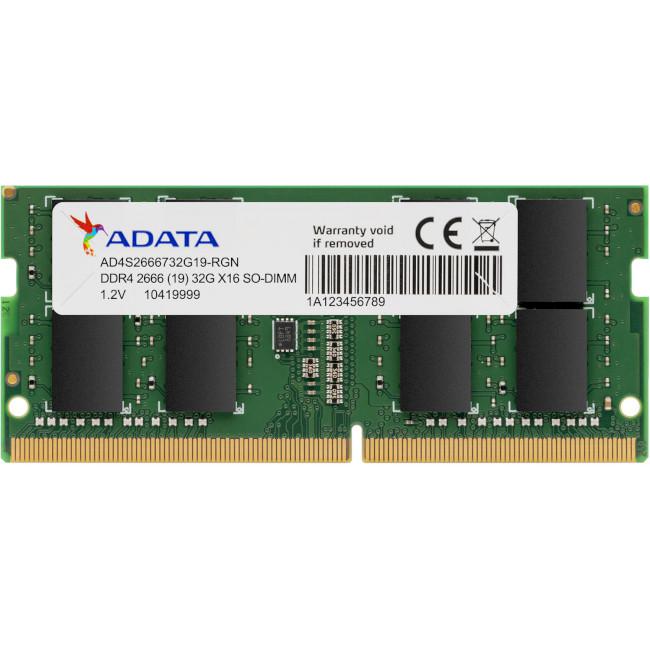 

Модуль памяти ADATA Premier SO-DIMM DDR4 2666MHz 8GB (AD4S26668G19-SGN) A-Data