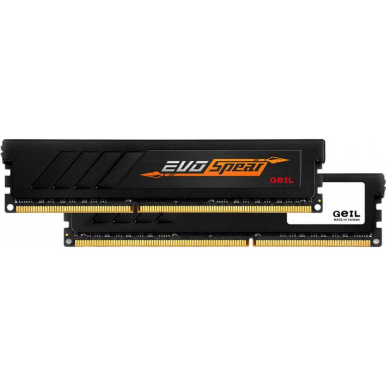 

Модуль памяти GEIL EVO Spear Stealth Black DDR4 3200MHz 32GB Kit 2x16GB (GSB432GB3200C16BDC)