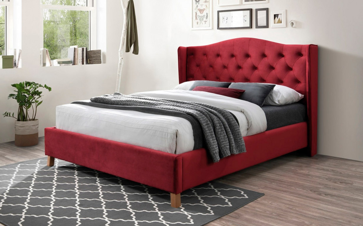 

Кровать Aspen Velvet Bordo 160х200 см. Signal