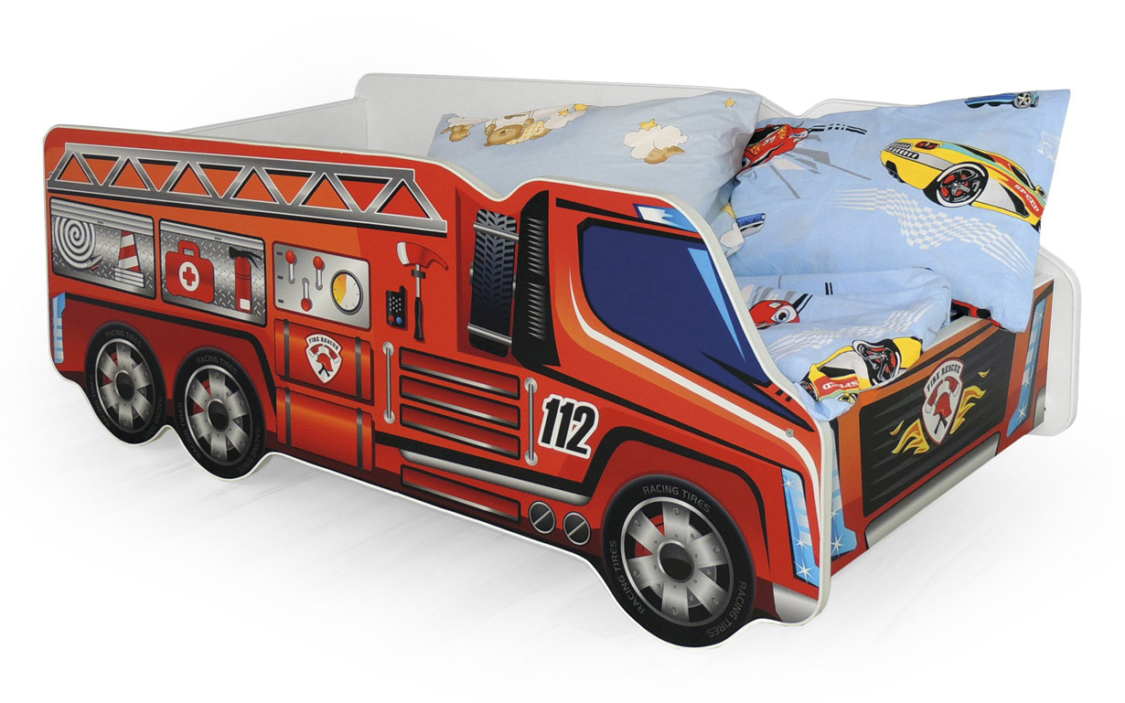 

Кровать-машинка Fire truck 70х140 см. Halmar (250531)