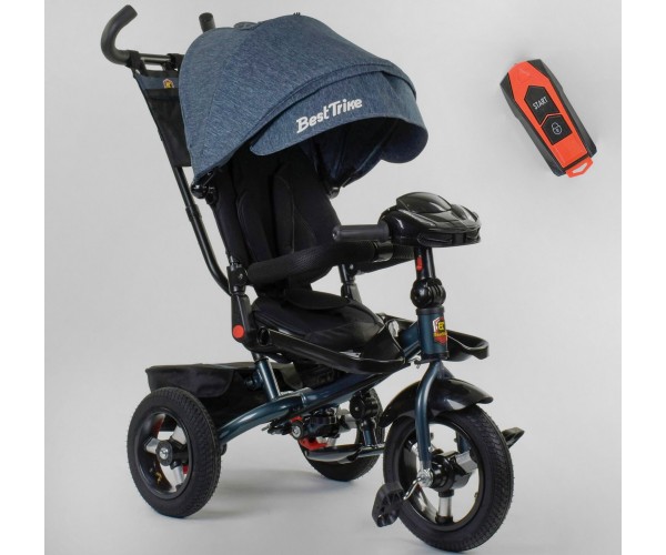 

Велосипед трехколесный Best Trike 6088 F (04-997), фара c USB, поворот на 360, пульт, Темно-Серый