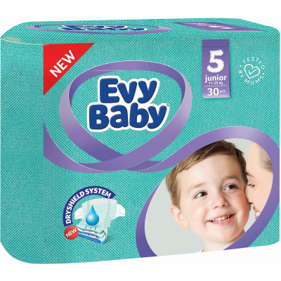 

Подгузник Evy Baby Junior Размер 5 (11-25 кг) 30 шт. (8690506403102)