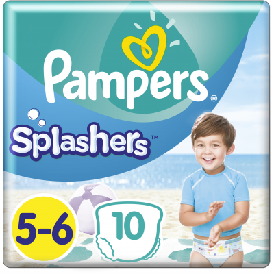 

Подгузник Pampers для плавания Splashers Размер 5-6 (14+ кг) 10 шт (8001090728951)