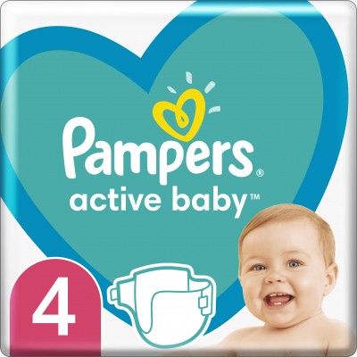 

Подгузник Pampers Active Baby Junior Размер 4 (9-14 кг) 54 шт (8006540045657)