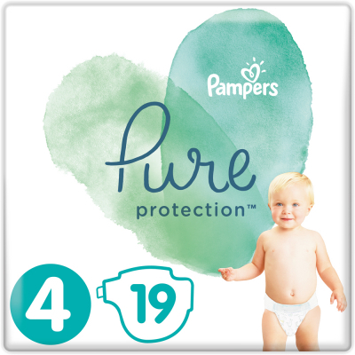 

Подгузник Pampers Pure Protection Размер 4 Maxi 9-14 кг 19 шт (8001841023298)