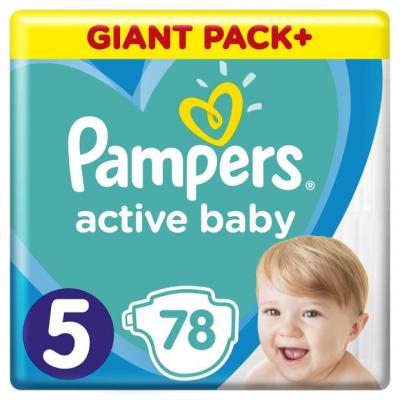 

Подгузник Pampers Active Baby Junior Размер 5 (11-16 кг), 78 шт. (8001090950536)