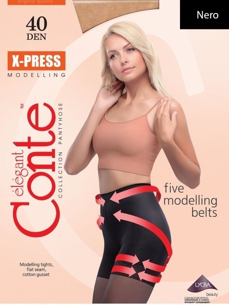 

Колготки Conte E-xpress 40 Den  р Nero черные 69СП, Колготки Conte E-xpress 40 Den 4 р Nero черные 69СП