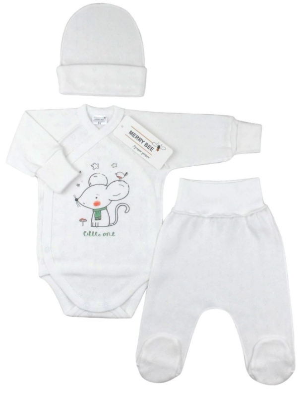 

Комплект 3 ед. RoyalBaby Мышонок р.56, 0-3 мес