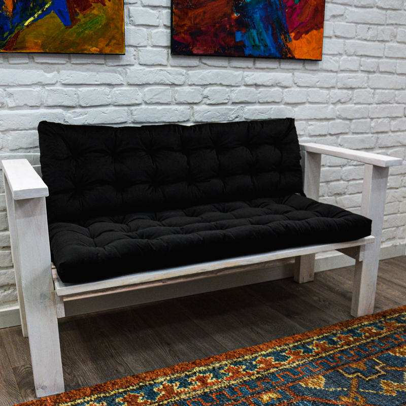 

Подушка для садовой мебели Time Textile Velours Coal Черный 13738-sp 40x120