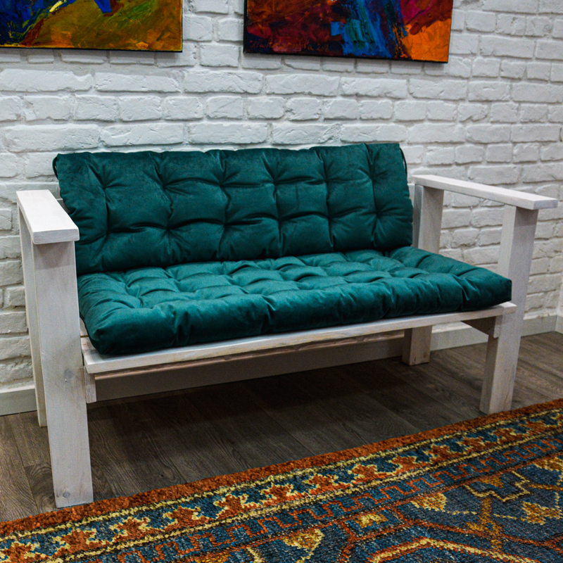 

Подушка для садовой мебели Time Textile Velours Emerald Зеленый 13737-sp 50x150
