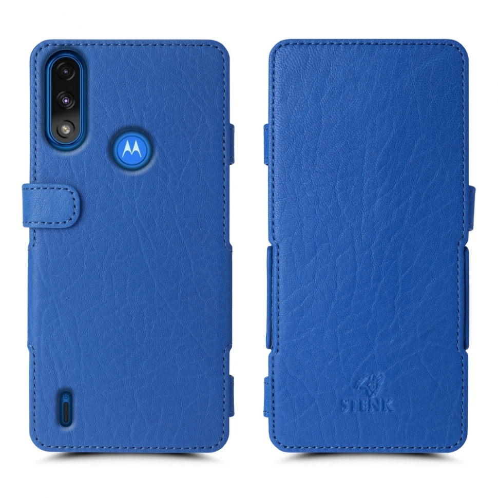 

Чехол книжка Stenk Prime для Motorola Moto E7 Power Ярко синий
