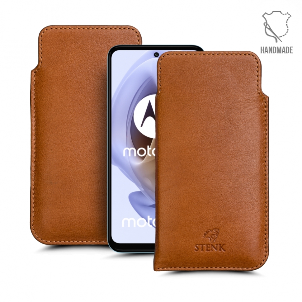 

Футляр Stenk Elegance для Motorola Moto G31 Camel