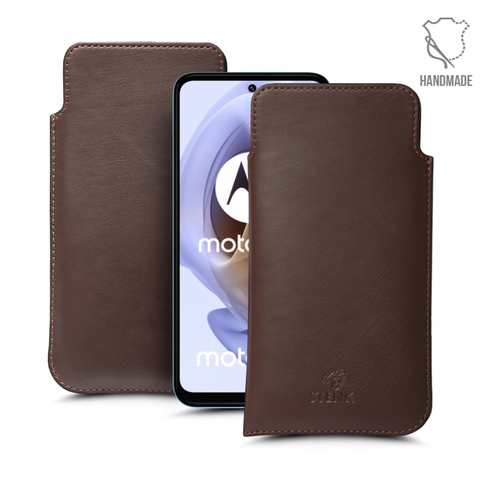 

Футляр Stenk Elegance для Motorola Moto G31 Коричневый
