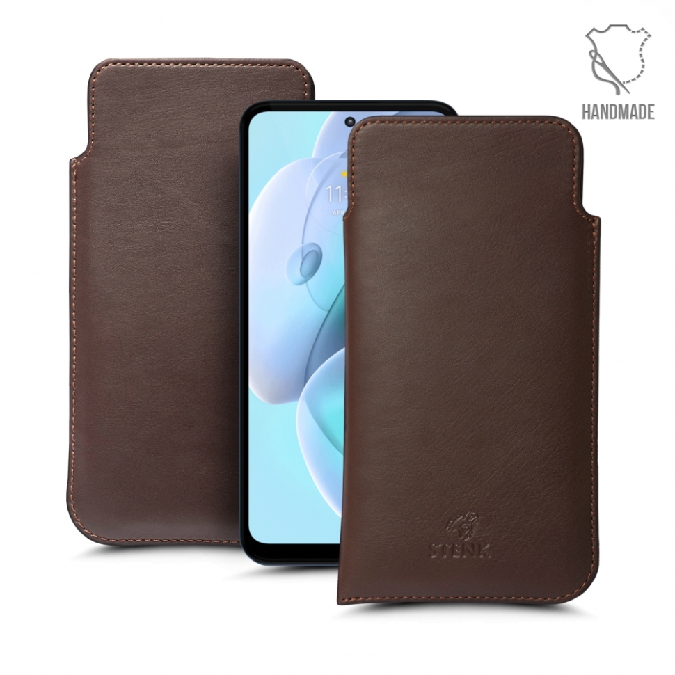 

Футляр Stenk Elegance для Motorola Moto G41 Коричневый