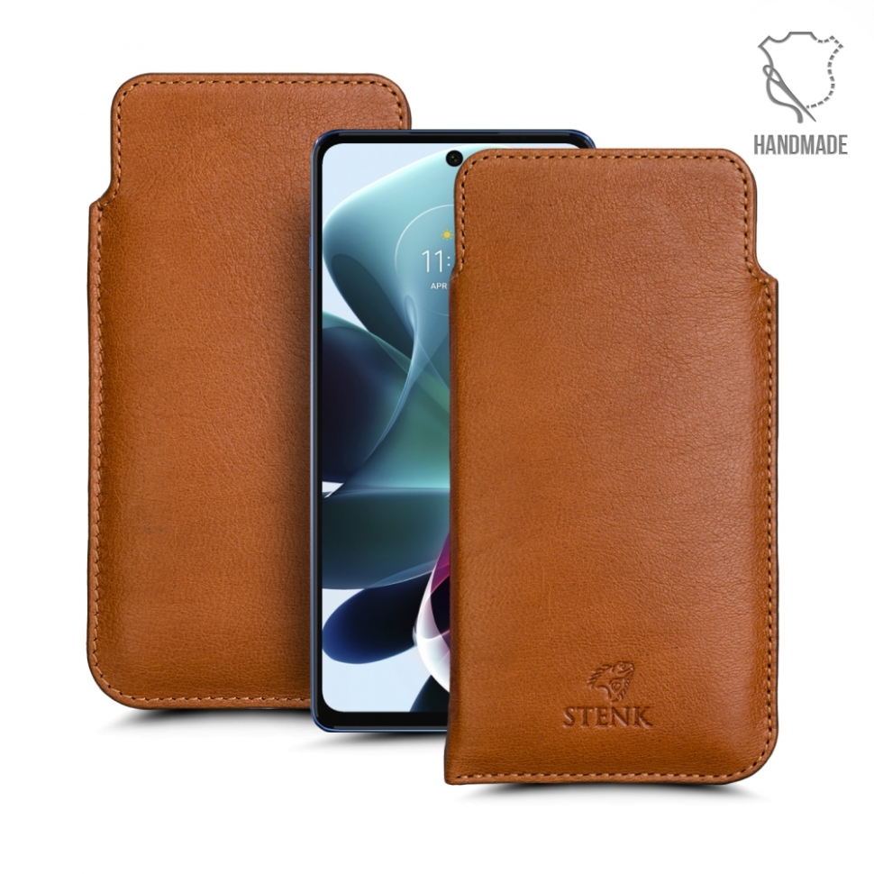 

Футляр Stenk Elegance для Motorola Moto G200 5G Camel
