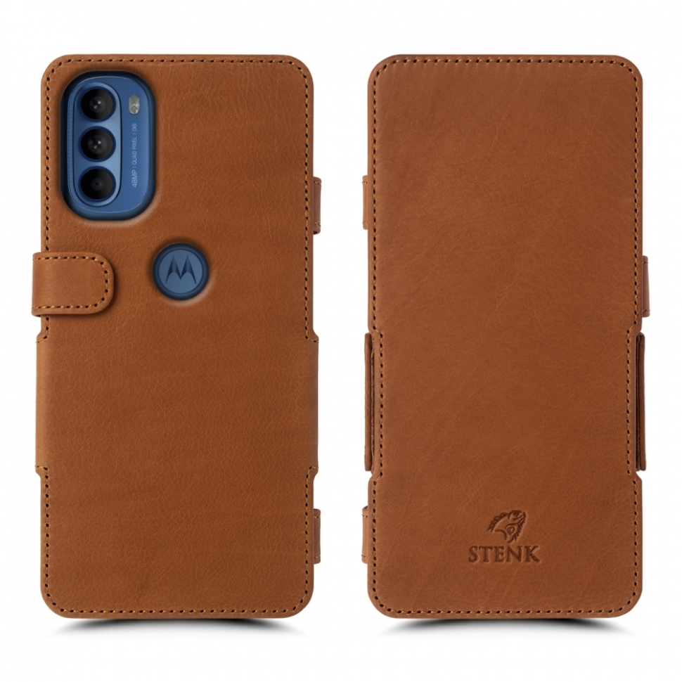

Чехол книжка Stenk Prime для Motorola Moto G41 Camel