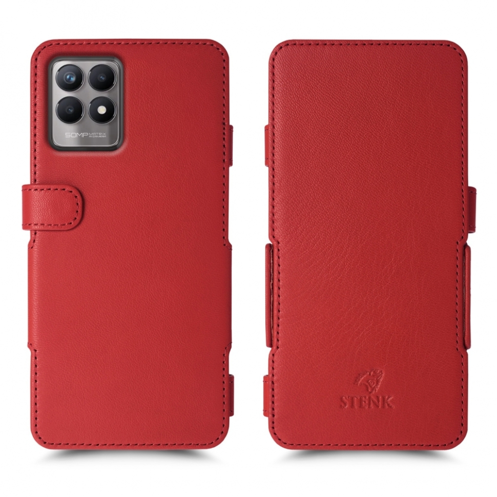 

Чехол книжка Stenk Prime для Realme 8i Красный