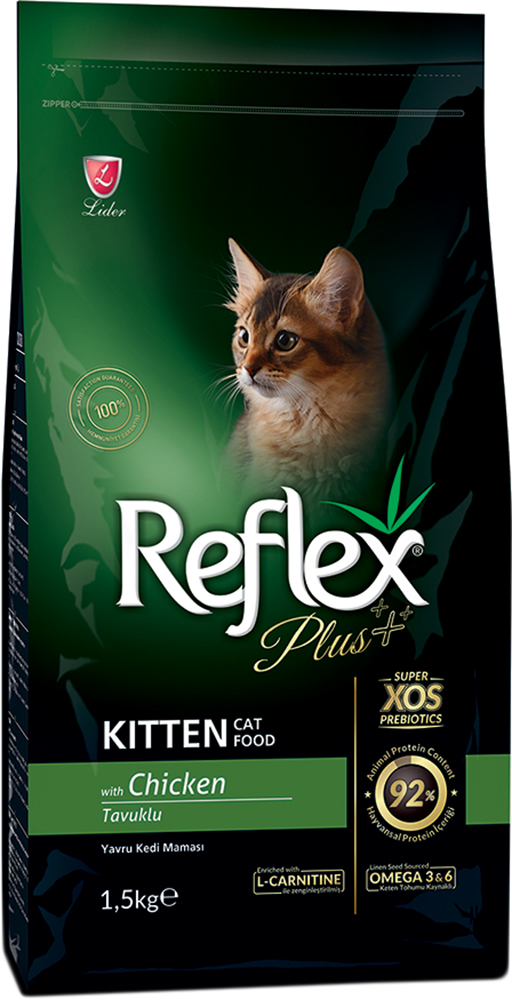 

Сухой корм Reflex Plus полноценный и сбалансированный для котят с курицей 1.5 кг