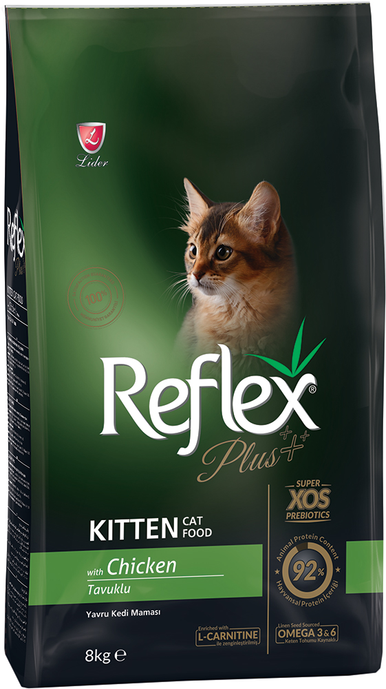 

Сухой корм Reflex Plus полноценный и сбалансированный для котят с курицей 8 кг