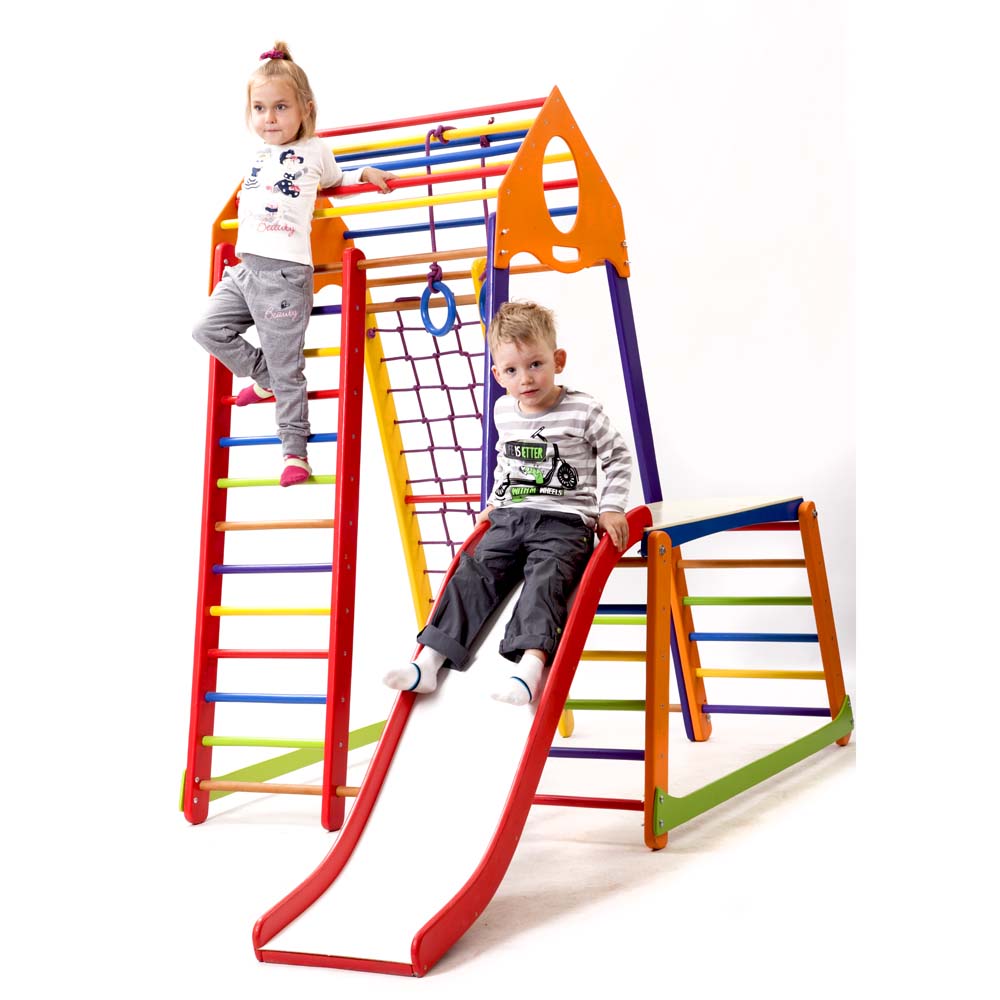 

Детский спортивный комплекс BambinoWood Color Plus 1-1