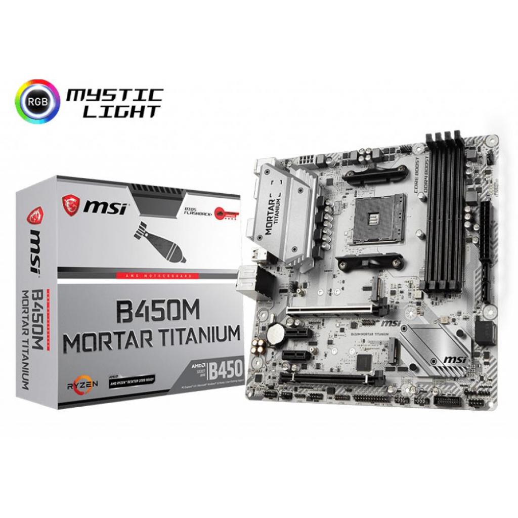 

Материнская плата MSI B450M Mortar Titanium (B450M Mortar) Over-Stock