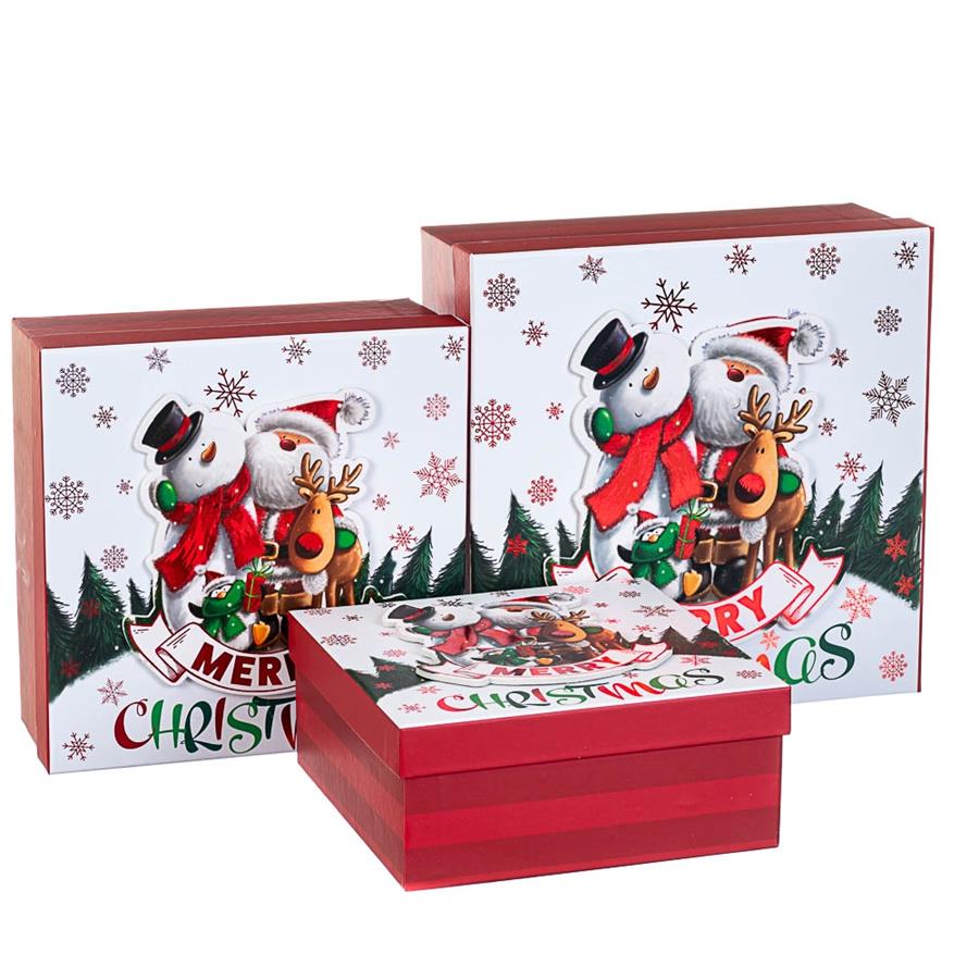 

Набор из 3 коробок "Веселые друзья" 28*28*11 (8211-067), Картон, Elisey