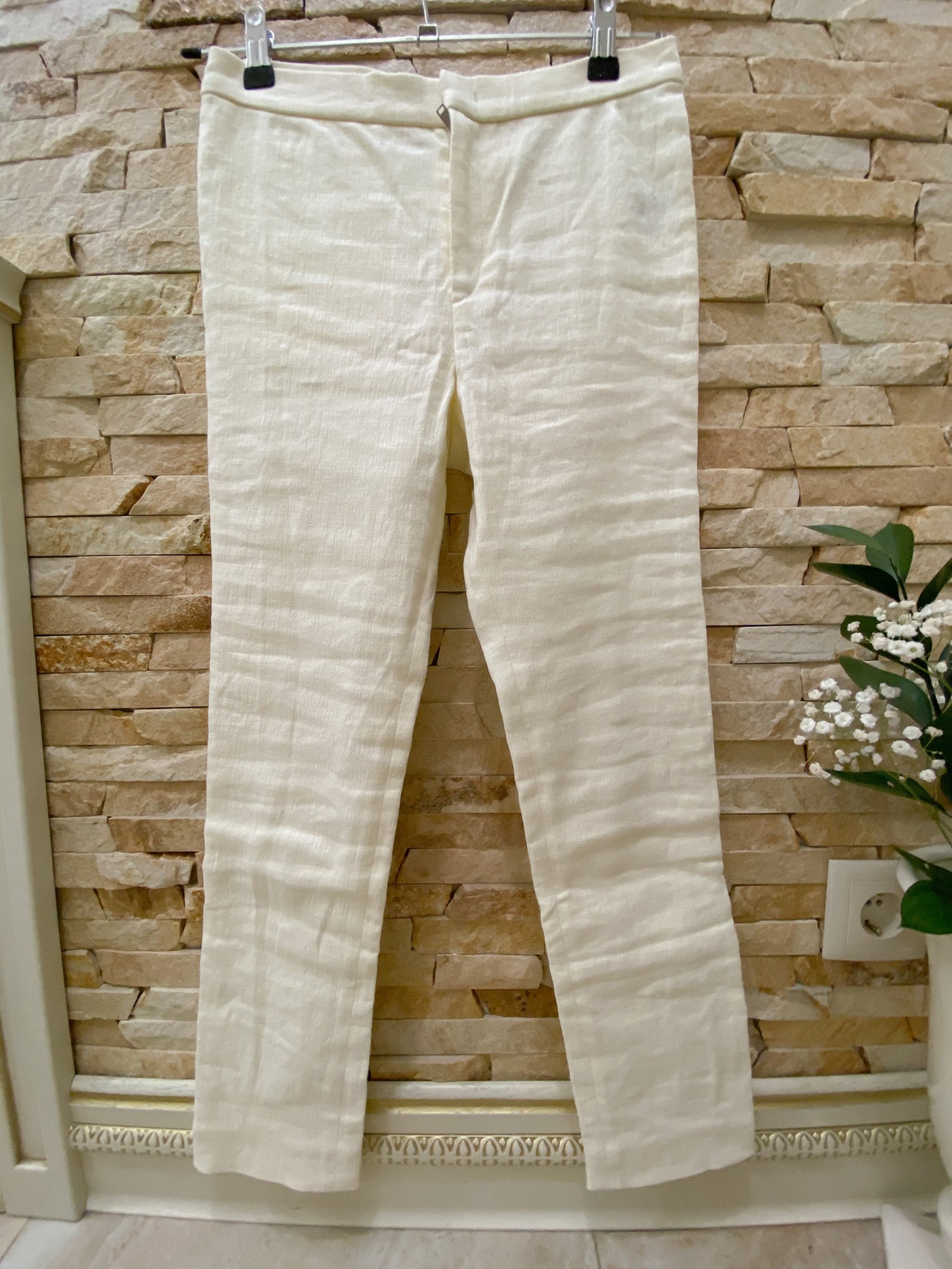 

Лосины женские льняные Isabel Marant 36  молочный, Лосины женские льняные Isabel Marant 36 S молочный