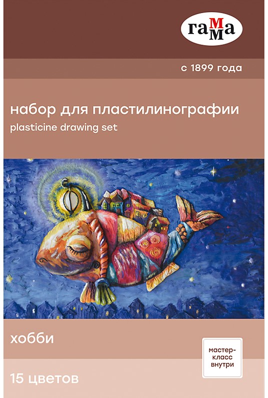 

Набор для пластилинографии Гамма Хобби 390 г 15 цветов (2705202015)