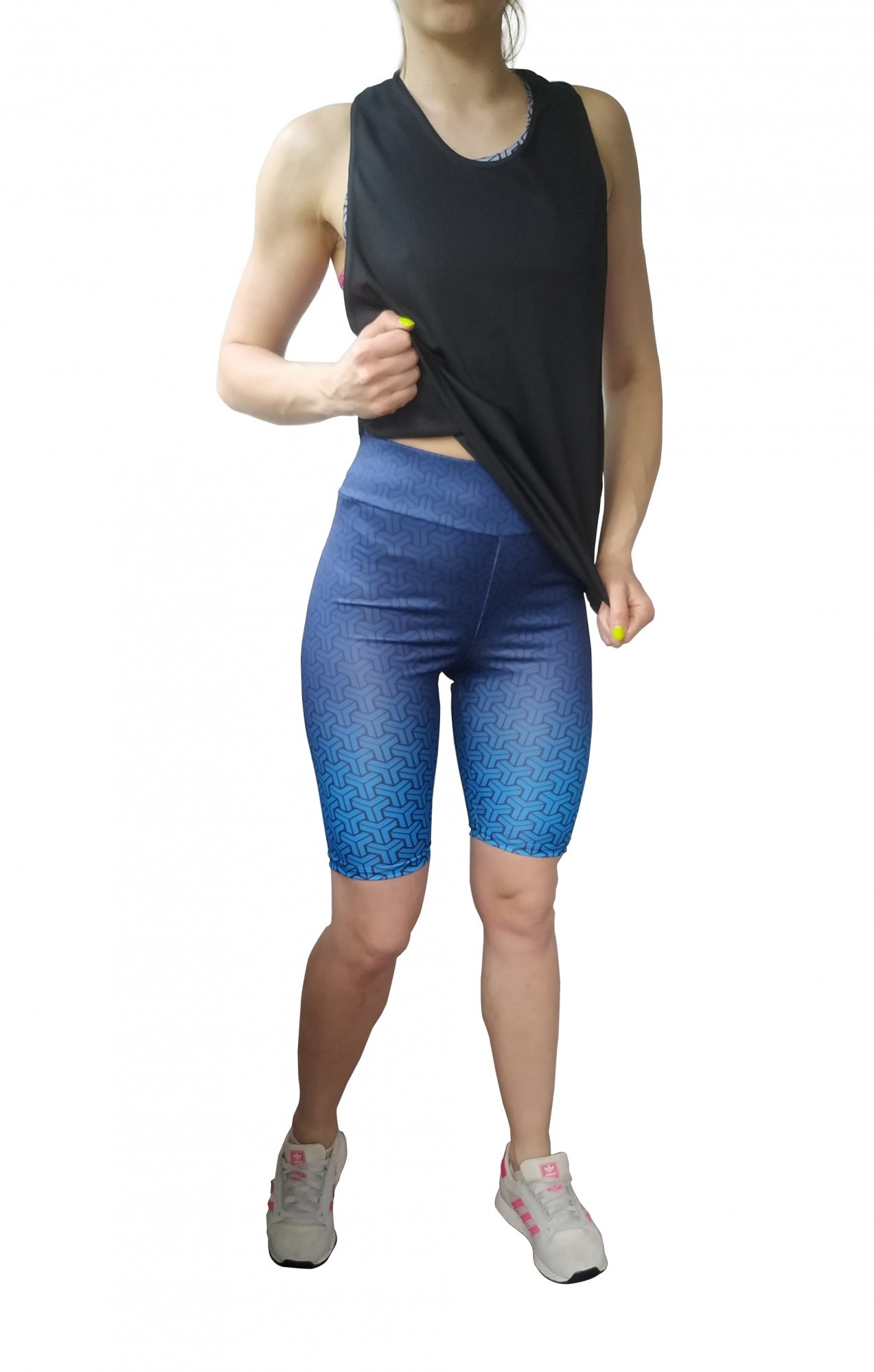 

Велосипедки женские + топ + майка PRINTFIT 0135П37 42 с принтом