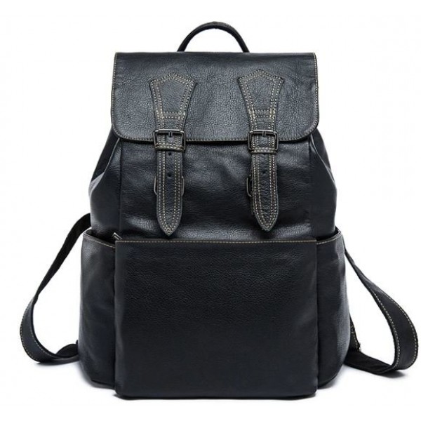 

Рюкзак Vintage 14842 кожаный Черный
