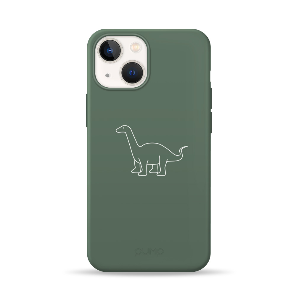 

Чехол для iPhone 13 Pump Silicone Minimalistic Case Dino