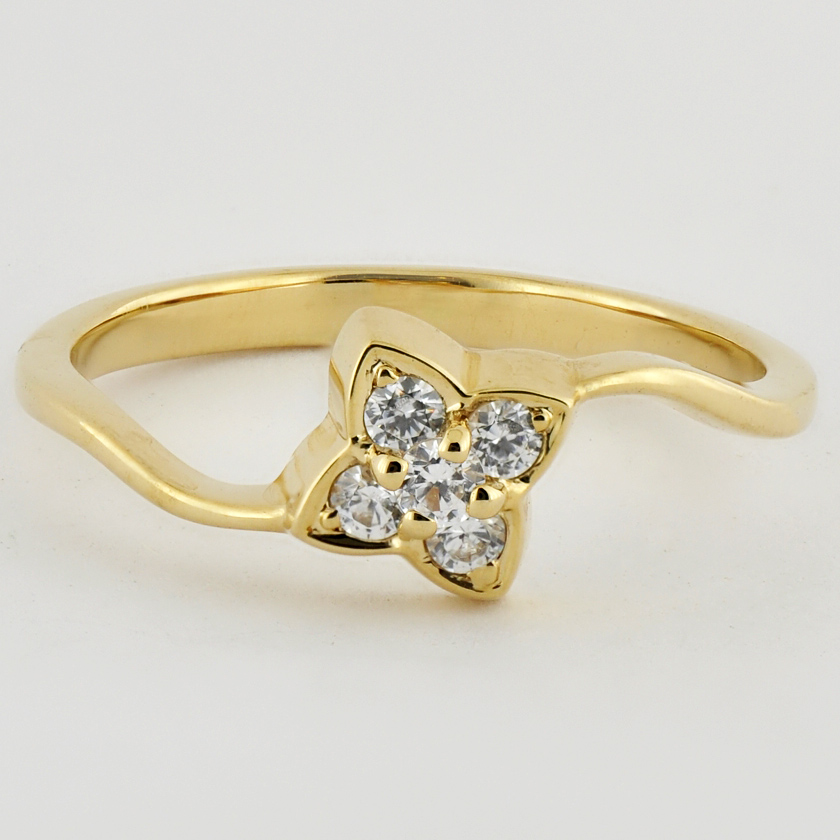 

Кольцо из желтого золота Alexs Jewel K044-36930001. Размер 16