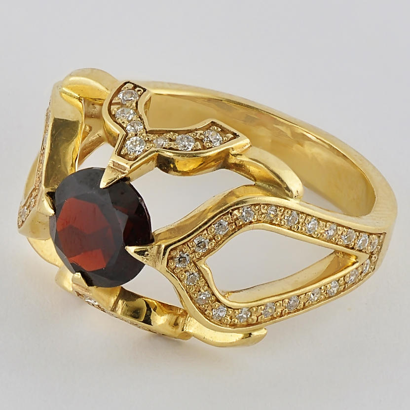 

Кольцо из желтого золота Alexs Jewel K155-39740005. Размер 18
