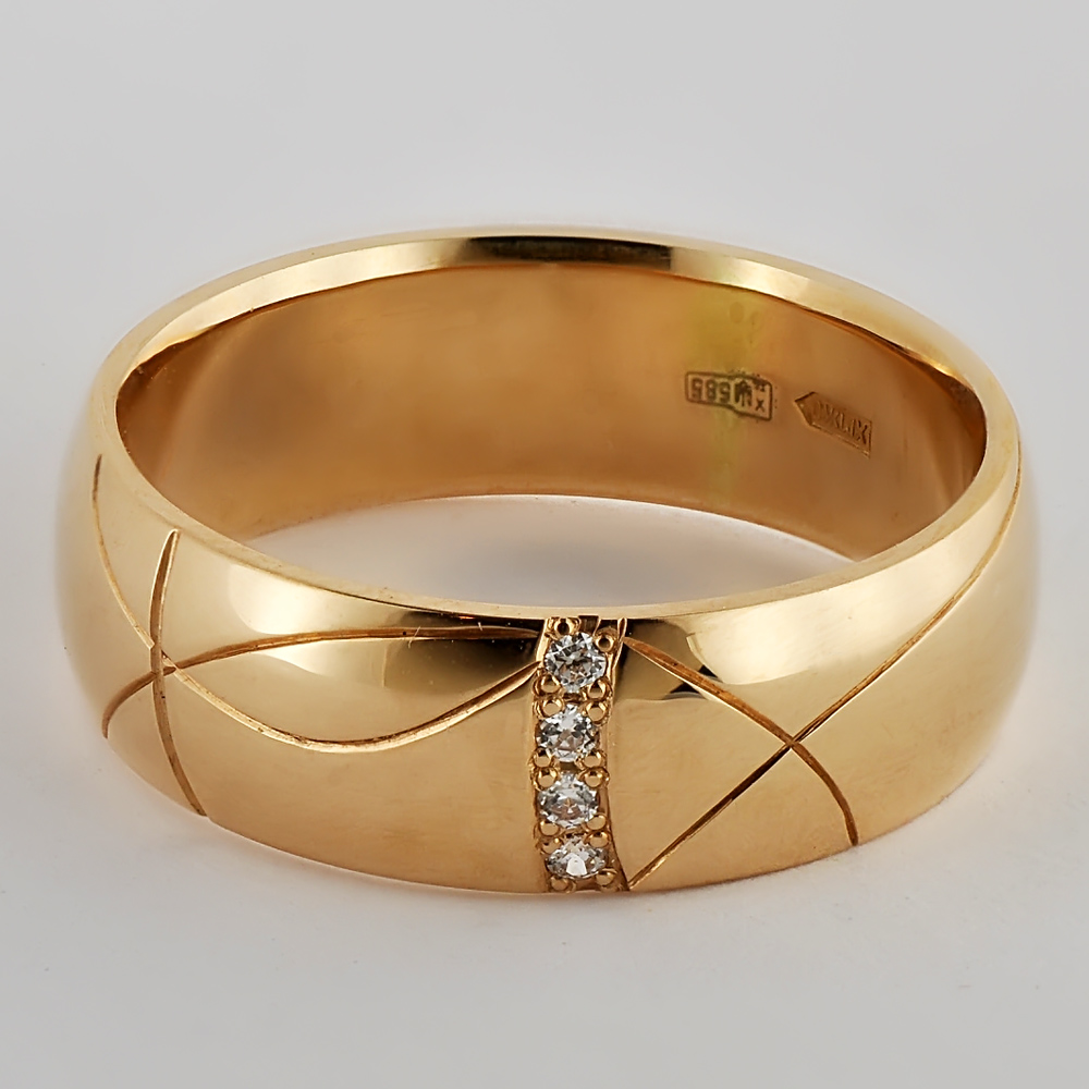 

Обручальное кольцо из красного золота Alexs Jewel O0068-43230010