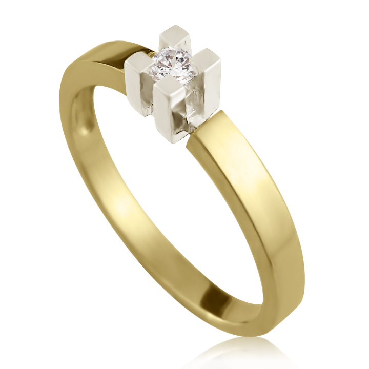 

Кольцо из желто-белого золота Alexs Jewel K306-49330006. Размер 18,5