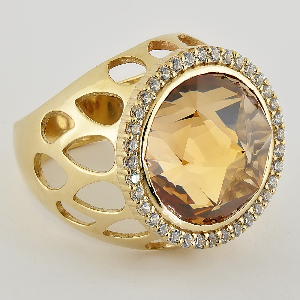 

Кольцо из желтого золота Alexs Jewel K139-3927. Размер 16